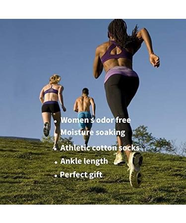 MAGIARTE Women's Cotton Ankle Socks 6-Pack, Low Cut Athletic No Show Socks - Size 6-9 - Buy Online on GoSupps.com