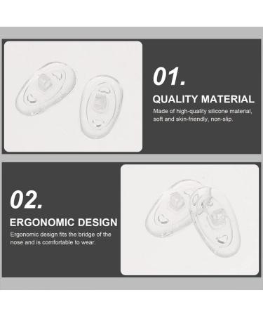 Coheali 30 Pairs Silicone Nose Pads for Glasses | Soft Cushion & Air Chamber Nose Pieces | Comfort & Stain Resistance - Buy Online on GoSupps.com