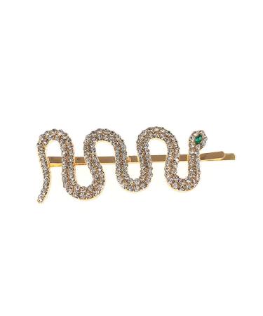 Women's Rhinestone Snake Hair Clip - Unique Slipper Fringe Accessory - Buy Online on GoSupps.com