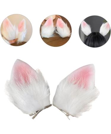 minkissy 1 Pair Easter Rabbit Headwear Bunny Ears Barrettes Easter Hair Accessories New Year Animal Barrettes Rabbit Ear Bobby Pin Hair Accessories for Women Fabric Clip Cats and Dogs Child - Buy Online on GoSupps.com