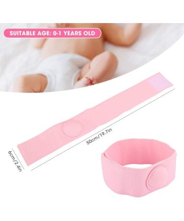 Baby Belly Button Band 2pcs - Pink Umbilical Hernia Belt for Children and Infants - Hernia Therapy and Treatment - Buy Online on GoSupps.com
