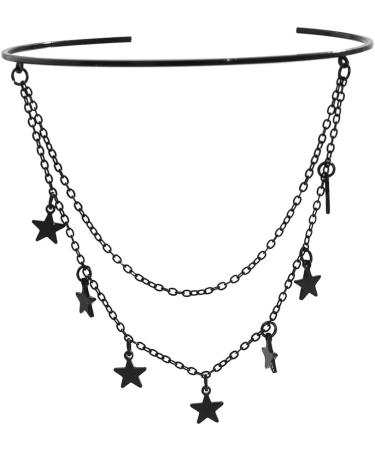 Shop Xerling Black Stars Sequins Tassel Arm Bracelets | Stylish Open Cuff Armband Jewelry for Women - Perfect for Halloween Costumes - Buy Online on GoSupps.com