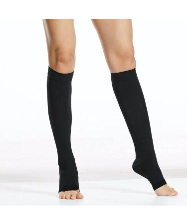 WSYKC Compression Stockings 23-32mmHg - Ideal for Home Sleep & Active Use | Black Medical-Grade Support for Teachers & Athletes - Size M - Buy Online on GoSupps.com