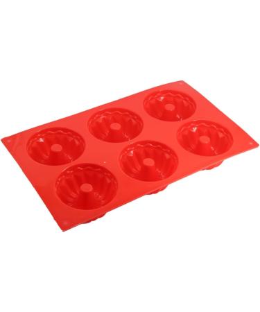 Zerodeko Doughnuts 3pcs 6 Mould for DIY Dessert Cake Mold Cake Baking Mold Cake Making Shape Silicone Bake Baking Mould Small Baking Utensils DIY Cake Mold mediumx3pcs Redx3pcs - Buy Online on GoSupps.com