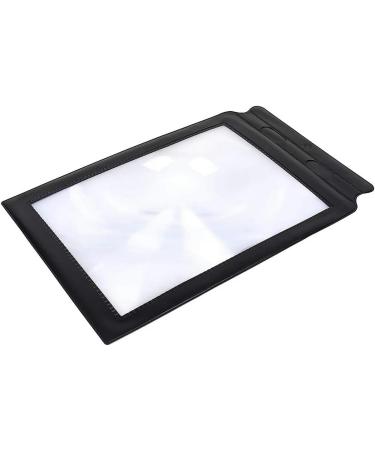 Portable 3X Full Page Magnifier A4 Magnifier Sheet Large Book Reading Aid PVC Lens for Reading Books Full of Stars