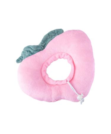 Ipetboom 1pc Pink Cat Headgear Recovery Pet Anti-Lick Lovely Anti-Licking Juicy Peach Neck Dog L Pink