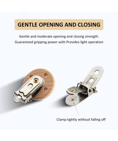 10PC Wooden Pacifier Clip Set - DIY Pacifier Chain & Stroller Accessories | International Shipping - Buy Online on GoSupps.com