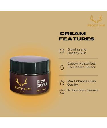 Buy Rice Cream 1.76 oz - 41% Rice Bran Essence & Ceramide | Boost Radiance Moisture & Even Skin Tone | Glass Skin Glow - Buy Online on GoSupps.com