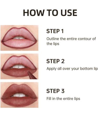  SONGVISON Matte lipstick for women nude lip liner waterproof and smudge-proof lip gloss long-lasting non-sticky highly pigmented lipstick - Buy Online on GoSupps.com