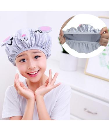Fininno 3-Pack Kids Waterproof Shower Caps | Reusable Hair Hoods for Children - Buy Online on GoSupps.com