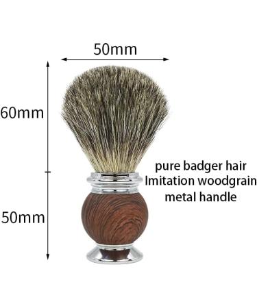 GHQyp Men's Shaving Brush Set - Fashionable Hair Removal & Cleaning Frasier Brush Holder with Metal Handle - 9.5x15cm Silver - Buy Online on GoSupps.com