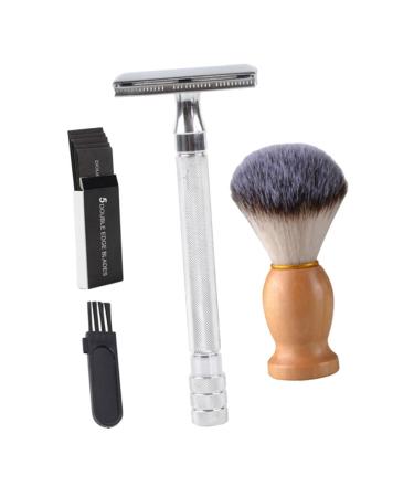 Balacoo Vintage Shaving Kit - 2 Sets Manual Shaver Beard Razor & Brush for Men | International Shipping - Buy Online on GoSupps.com