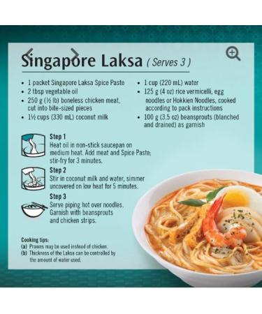 Asian Home Gourmet Spice Paste foe SINGAPORE LASKA coconut curry noodles 60g - Buy Online on GoSupps.com
