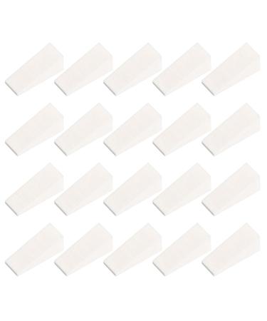 Cetornie 20 Pieces Makeup Sponge Wedges Cosmetic Wedges for Foundation Blush Eye Shadow Crisp Edges