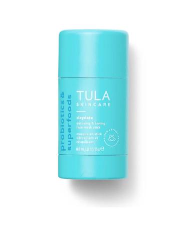 TULA Probiotic Skin Care Claydate Detoxing & Toning Face Mask Stick | Detoxing & Toning Face Mask Stick to Draw Out Dirt & Oil  Evens the Look of Skin Tone | 1.23 oz