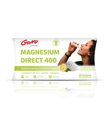 Magnesium + Vitamins - 3000mg of Magnesium Citrate, 400mg of Elemental Magnesium, 8 Vitamins. 1 serving per day, direct and fast. Laboratory tested, vegan, made in Germany.