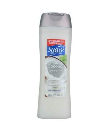 Suave Essentials Nourishing Shampoo Tropical Coconut 15 fl oz - 2 Pack Bundle - Buy Online on GoSupps.com