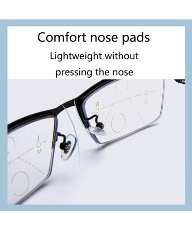 Dibako Multifocal Reading Glasses | Photochromic Blue Light Blocking Sunglasses for Men & Women (+3.00) - Buy Online on GoSupps.com