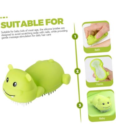 Frcolor 2-in-1 Shampoo Brush & Scalp Massager | Massage Comb & Shower Brush | Ovulation Test Strips & Hair Care Sponge | Wooden Bathing Wadding for Baby & Pebble Gel - Buy Online on GoSupps.com