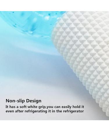 Quartz Glass Ice Roller 2Pcs Set for Hot Cold Therapy Skin Care - Reusable Ice Globes for Neck and Facial Massager - Reduces Redness and Inflammation - Promotes Blood Circulation - Blue - Buy Online on GoSupps.com