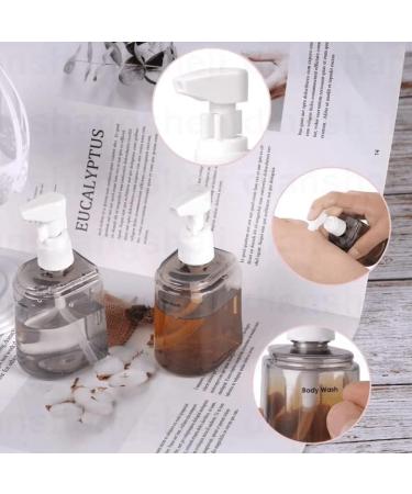 Mini Shampoo Dispenser Set | Portable Travel Bottles for Toiletries | 3 in 1 Pink Travel Containers with Labels - Buy Online on GoSupps.com