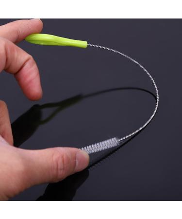 8 Pcs Nylon Straw Cleaner Brush Set - Extra Long Thin Small Bottle Brushes for Baby Bottles, Water Cups, Teapot & More - Buy Online on GoSupps.com
