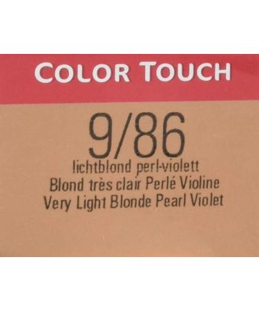 Wella Colour Touch Demi-Permanent Hair Colour No. 9/86 Light Blonde Pearl Violet 60ml - Pack of 1 - Buy Online on GoSupps.com