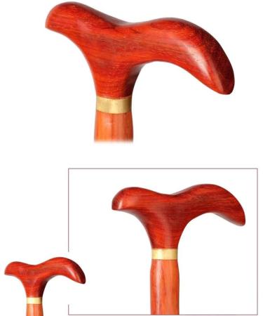 Wooden Walking Sticks Elderly Walking Stick Solid Wood Cane Wooden Crutch T Type Handle Fine Carving Length 86cm Can Be Truncated As Needed Mobility Aid for Elderly Seniors Safehappy - Buy Online on GoSupps.com