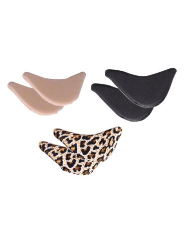 NOLITOY 6 Pairs Toe Plug Shoe Washer Foam Foot Cushion Heel Shoe Riser Shoe Comfort Accessory Toe Inserts for Shoes Too Big Tip Pad Unisex Shoe Trees for Sneakers Accessories Adjust Sponge