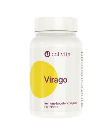 Virago - Lysine Cold Sore Treatment - Vegan Immunity Booster with L-Lysine Olive Leaf Extract Cat's Claw and More - 90 Tablets