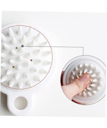 Tovinanna 6 STK Silicone Scalp Massager Shampoo Brush - Head Care & Hair Washing Accessories - White Bathroom Scrubber - Buy Online on GoSupps.com