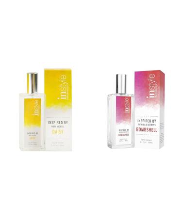 Instyle Fragrances Inspired by Marc Jacobs Daisy & Victoria's Secret Bombshell Women's Eau de Toilette Gift Set 3.4 Fl Oz Each