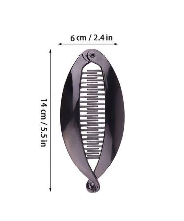 Youme Banana Hair Clip Set for Thick Fine Curly Hair - Vintage Clincher Combs Tool Accessories for Women & Girls - Black+Brown - Buy Online on GoSupps.com