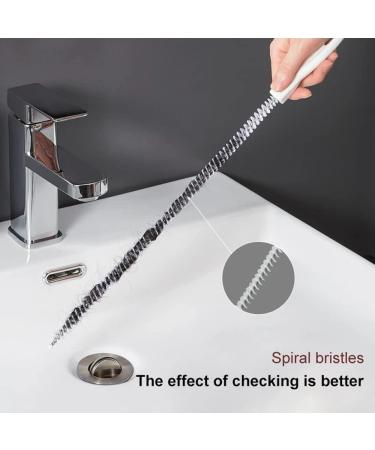 45cm Lengthened Bendable Pipeline Dredging Brush 2pcs Sink Drain Overflow Cleaning Brush Household Sewer Hair Cleaner Hair Drain Clog Remover Cleaning Tool for Kitchen Sink Bath Tub Toilet - Buy Online on GoSupps.com