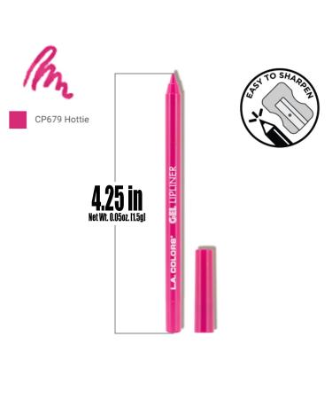 L.A. Colors Gel Lipliner CP679 Hottie - Long Wear Glide-On Lip Liner + Free Zipper Bag | Shop Internationally - Buy Online on GoSupps.com
