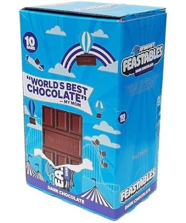 Feastables MrBeast Dark Chocolate Bar (10 x 60g) The chocolate is perfect for its best. (Dunkle Chocolate) - Buy Online on GoSupps.com