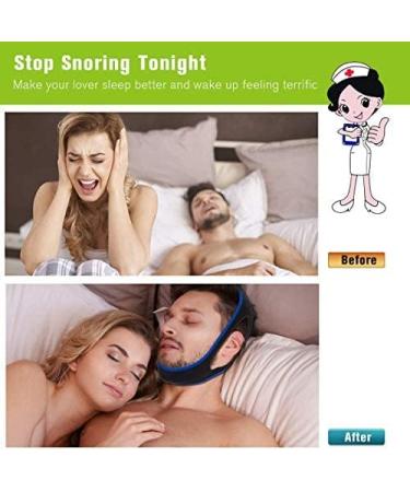 Adjustable Upgraded Anti Snoring Chin Strap for Men and Women - Effective Stop Snoring Aid for Better Sleep - Buy Online on GoSupps.com