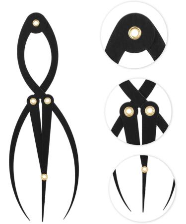 Healeved 4pcs Eyebrow Ruler Stainless Steel Eyebrow Positioning Ruler Eyebrow Measuring Rulers Curve Scale 16.3x5.3cmx4pcs Blackx4pcs - Buy Online on GoSupps.com