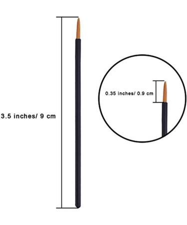 Yunnyp 50 PCS Eyeliner Brush Applicator Eye Wands Lip Eyebrow Eyelash Brush Applicator Eyeliner Brushes Fine Point Cosmetic Makeup Beauty Tools 50pcs gold 50pcs gold - Buy Online on GoSupps.com