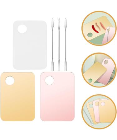 BESTYASH Palette de Maquillage Multifonction 3 Pi ces Plateau M lange Fond de Teint Transparent et Acrylique Spatules Argent es Kit Professionnel pour Usage Personnel et Nail Art - Buy Online on GoSupps.com