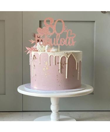 Fabulous Cake Topper Fabulous 80th Birthday Cake Topper Fabulous Birthday Cake Topper Fabulous Cake Decorations Rose Gold Cake Decoration For Women Men Birthday Anniversary Party Wedding - Buy Online on GoSupps.com