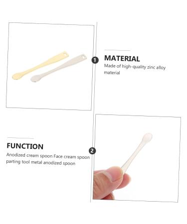 FRCOLOR 18 Pcs Electroplating Cream Spoons - Mini Makeup Spatulas for Facial Cream & Masks - Zinc Alloy Galvanic Spatulas - Gold Finish - Buy Online on GoSupps.com