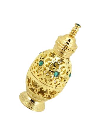 Ipetboom Essential Oil Bottle Glass Decor Perfume Sample Bottle Hand Decor Gold Trim Essential Oil Sample Bottle Glass Containers Terrarium Filling Travel Empty Glass Bottle Colored Beads