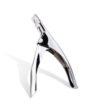 Nail Clipper for Thick Nails Nail Lever Cutter False Nail Clippers Fake Nail Straight Edge Acrylic Clipper Tips All for Manicure (Color : Silver)