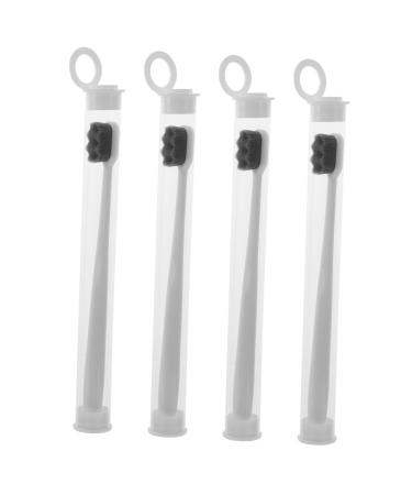 Tovinanna 4 pieces soft toothbrush toothbrush light toothbrush for travel toothbrush portable toothbrush little toothbrush light round tube pregnant woman pp white 1 piece (1 Pack) white