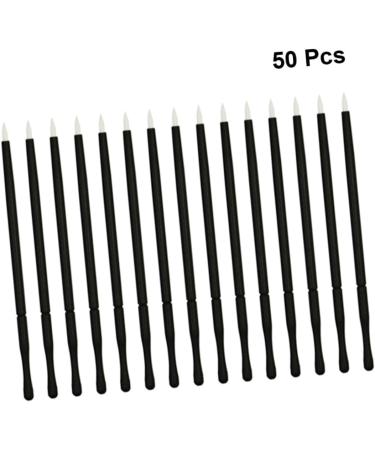 Angoily Disposable Eyeliner Wands 50pcs Makeup Eyeliner Tips Applicator Disposable Liquid Wand Brush White Tools Cosmetics 10*0.5cm White - Buy Online on GoSupps.com