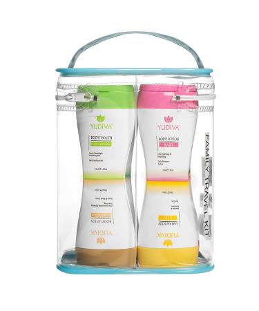 YUDIVA Family Travel Kit - includes 8 different products for men women kids & baby's: shampoos conditioners body washes body lotions/TSA approved - Buy Online on GoSupps.com