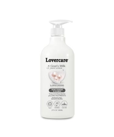 Lovercare Goat Milk Body Lotion for Dry Skin Pearl 27 fl oz (800ml) - Single  27.05 Ounce (Pack of 1)