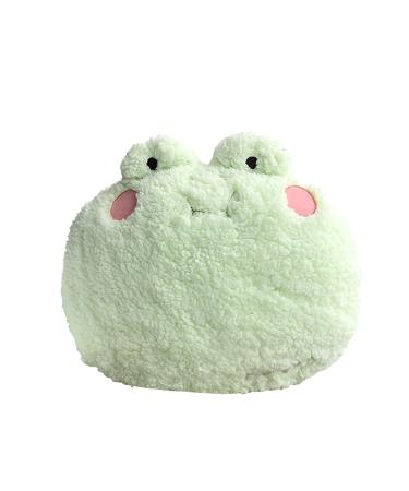 DXDE4U Frog Plush Pillow Adorable Frog Stuffed Animal (15 * 14 inch) Home Decoration Plush Hugging Pillow Frog Toy Birthday Christmas Travel Gift for Kids Adults Girls Boys 1 Count (Pack of 1) Frog