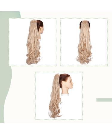 Buy Sego 50cm Wavy Ashblond Clip-In Ponytail Extension - Voluminous Synthetic Hair 150g 24 (60cm) - Enhance Your Look with Gorgeous Blended Shades - Buy Online on GoSupps.com